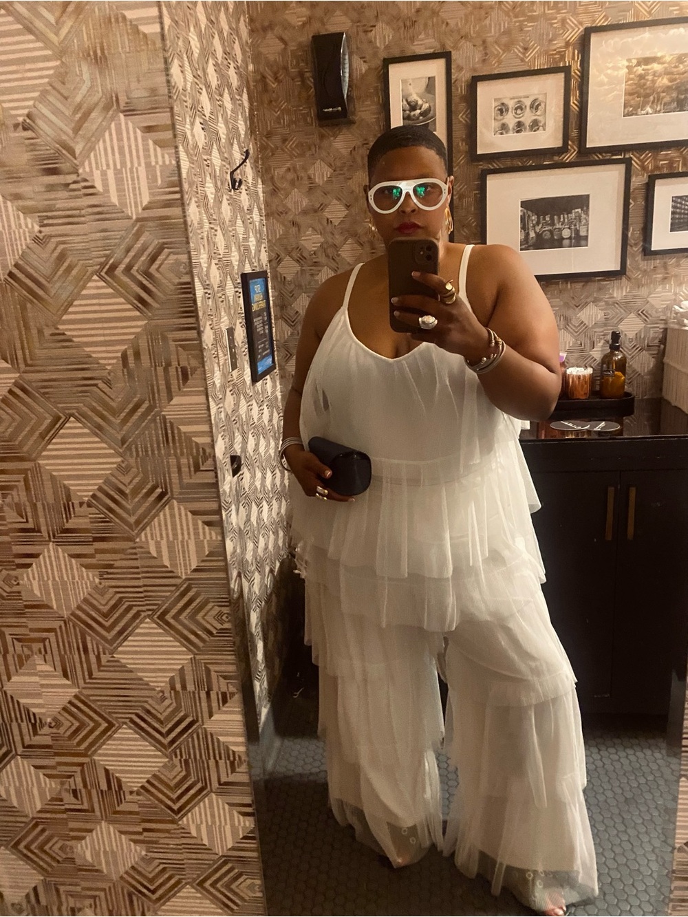 Eloquii White Tulle Two-Piece Set | Worn Once | Like New - Picture 2 of 5
